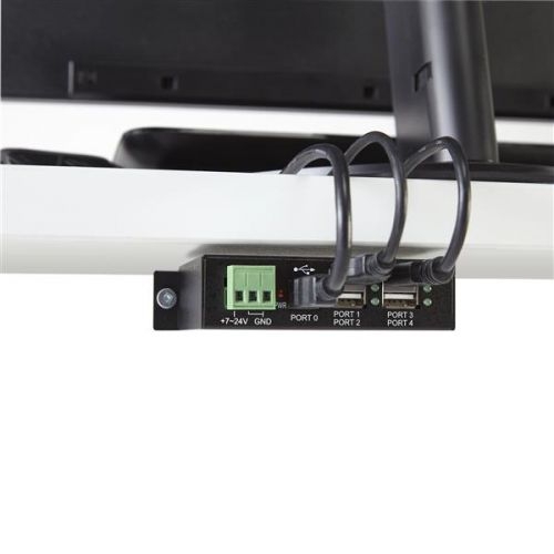 Mountable 4 Port Rugged Ind USB Hub ESD