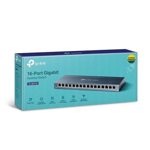 16 Port Unmanaged Gigabit Desktop Switch