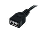 StarTech 3 ft Black USB 2.0 Extension Cable A to