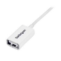 StarTech 1m White USB 2.0 Extension Cable A to A