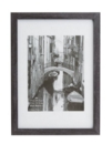 Photo Album Co Certificate/Photo Frame A4 Paperwrap Wood Frame Plastic Front Dark Grey