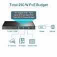18 Port GB Rackmount Switch 16 PoE Plus