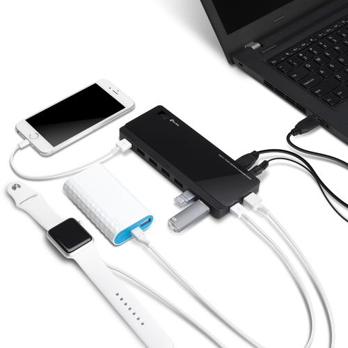 USB 3.0 7 Port Hub with 2 Charging Ports