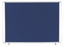 Bi-Office Outdoor Blue Felt Lockable Noticeboard Display Case 8 x A4 978x670mm