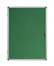Bi-Office Enclore Green Felt Lockable Noticeboard Display Case 20 x A4 1160x1288mm