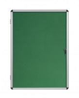 Bi-Office Enclore Green Felt Lockable Noticeboard Display Case 9 x A4 720x981mm