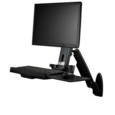 One Monitor Sit Stand Desk Wall Mount