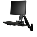 One Monitor Sit Stand Desk Wall Mount