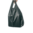 Heavy Duty Strong Black Vest Style Plastic Carrier Bags