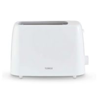 650W 2 Slice Plastic Toaster White