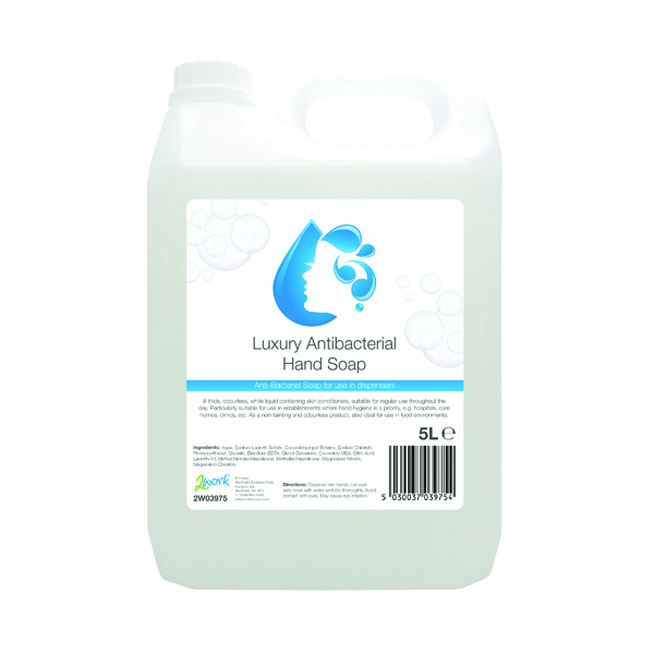 2Work Antibacterial Handwash 5 Litre 2W03975