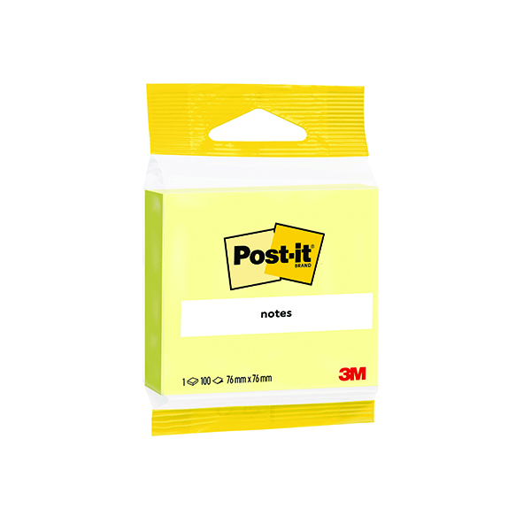 Post-it 76x76mm Yellow Notes (12 Pack) 6820YEL