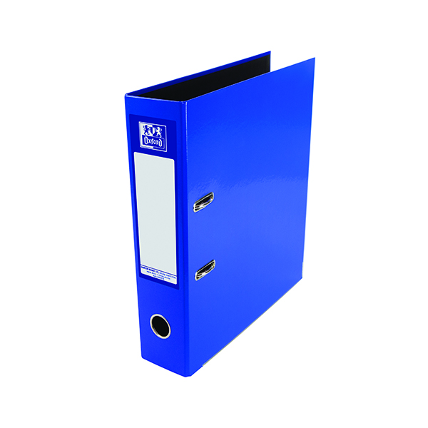 Oxford 70mm Lever Arch File Laminated A4 Blue 400107430