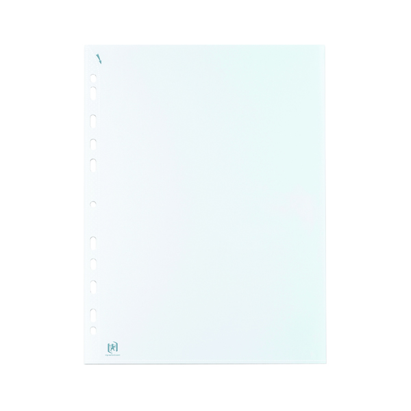Oxford Quick In Punched Pockets A4 Clear (100 Pack) 400012939