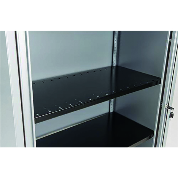 Bisley Slotted Shelf 914x390x27mm Black For Bisley Cupboards and Tambour Units BSSGY