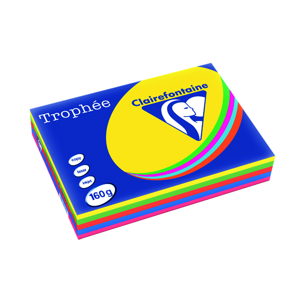 Trophee Card A4 160gm Intensive Assorted (250 Pack) 1713C