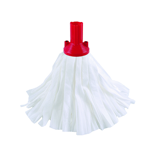 Exel Big White Mop Head Red (Pack of 10) 102199