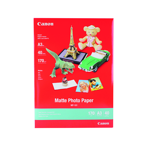 Canon A3 MP-101A3 Matte Photo Paper (40 Pack) 7981A008