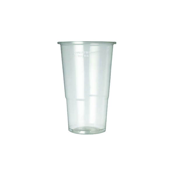 Plastic Half Pint Glass Clear (50 Pack) 0510033
