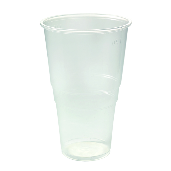Plastic Pint Glasses Clear (50 Pack) 0510043