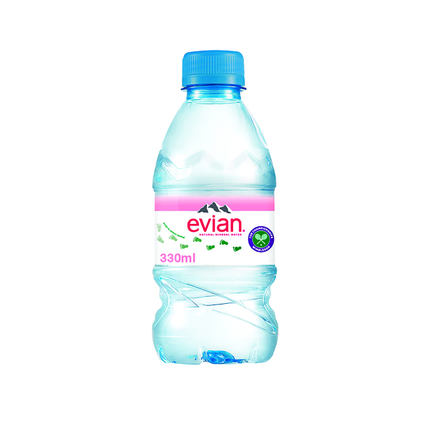 Evian Natural Spring Water 330ml (24 Pack) A0106212