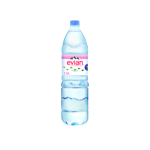 Evian Natural Spring Water 1.5 Litre (8 Pack) 143136