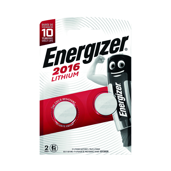 Energizer 2016/CR2016 Lithium Speciality Batteries (2 Pack) 626986