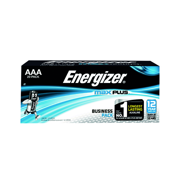 Energizer Max + AAA Batteries (Pack of 20) E301322900