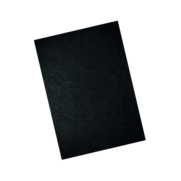 GBC LeatherGrain A4 Binding Cover 250gsm Black (Pack of 100) CE040010