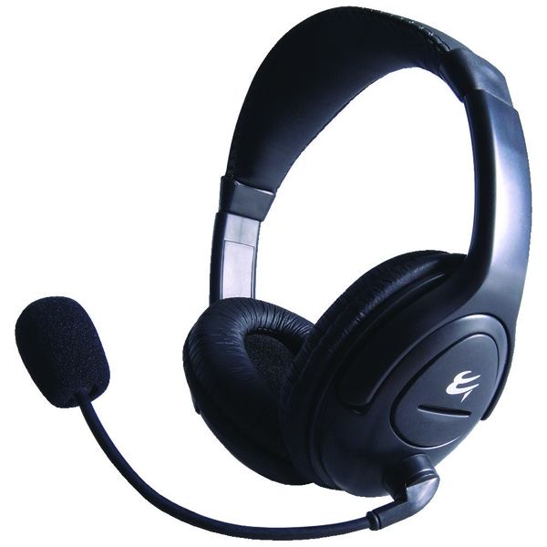 Computer Gear HP512 Multimedia Stereo Headset With Boom Microphone 24-1512