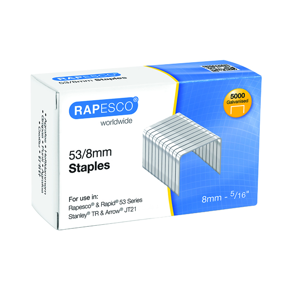 Rapesco 53/8mm Staples (5000 Pack) 0750