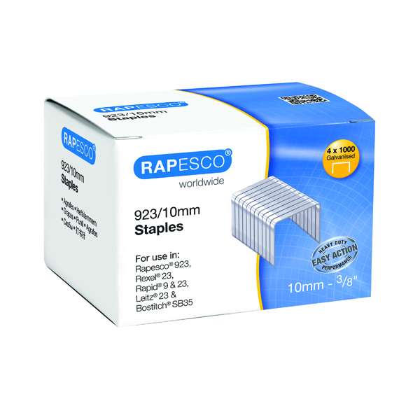Rapesco 923/10mm Staples (Pack of 4000) S92310Z3