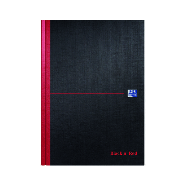 Black n' Red Casebound Hardback Double Cash Book 192 Pages A4 (Pack of 5) 100080514