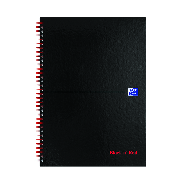 Black n' Red Wirebound A-Z  Hardback Notebook A4 (Pack of 5) 100080232