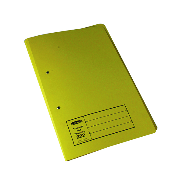 Exacompta Guildhall Transfer File 285gsm Foolscap Yellow (Pack of 25) 346-YLWZ