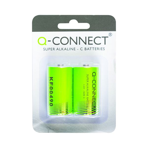 Q-Connect Size C Battery (2 Pack) KF00490