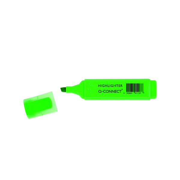 Q-Connect Green Highlighter Pen (10 Pack) KF01113