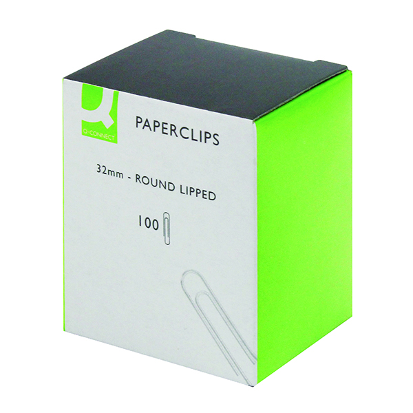 Q-Connect Paperclips Lipped 32mm (Pack of 1000) KF01316Q