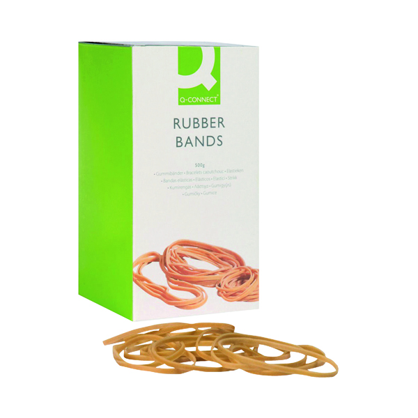 Q-Connect Rubber Bands No.38 152.4 x 3.2mm 500g KF10544