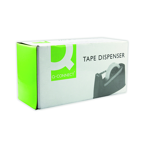 Q-Connect Tape Dispenser Extra Large for 25mm x 33/66m Tape Black MPTDPKPBLK