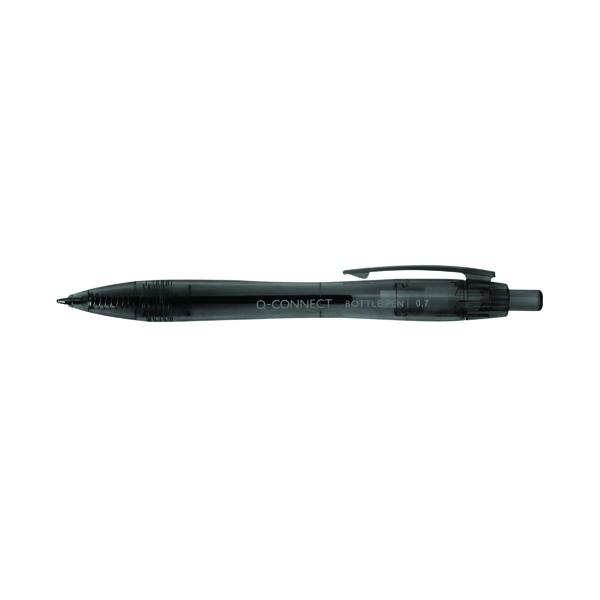 Q-Connect Ballpoint Pen 0.7mm Recycled Black (Pack of 10) KF15002