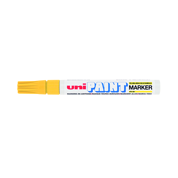 Unipaint PX-20 Paint Marker Medium Bullet Yellow (12 Pack) 545509000