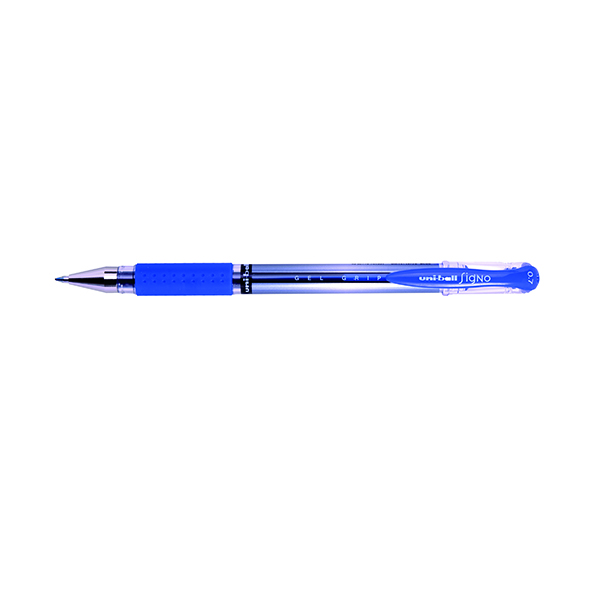 Uni-Ball Signo Gel Grip Rollerball Pen Blue (Pack of 12) 9003951