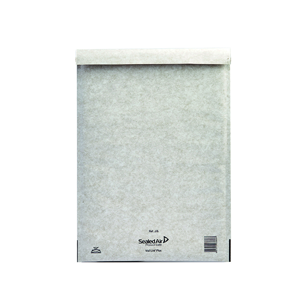 Mail Lite + Bubble Lined Size J/6 300x440mm Oyster White Postal Bag (Pack of 50) MLPJ/6
