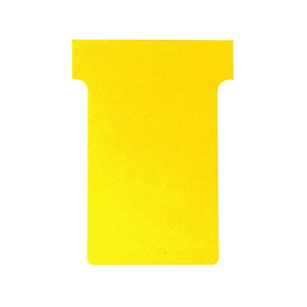 Nobo T-Card Size 3 80 x 120mm Yellow (100 Pack) 2003004