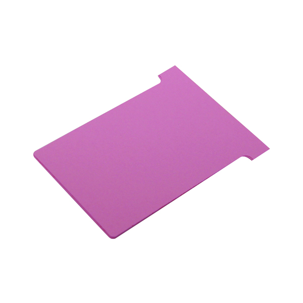 Nobo T-Card Size 3 80 x 120mm Pink (100 Pack) 2003008