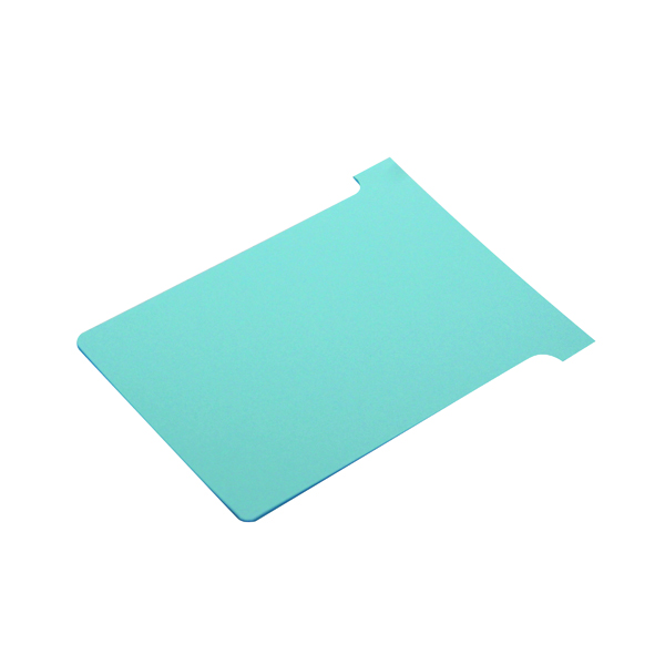 Nobo T-Card Size 3 80 x 120mm Light Blue (100 Pack) 2003006