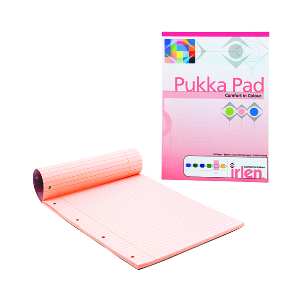 Pukka Pad A4 Refill Pad Rose (Pack of 6) IRLEN50ROSE