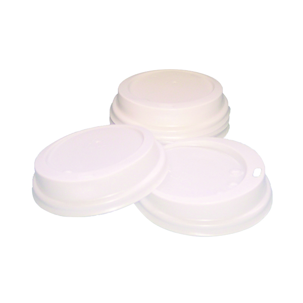 Caterpack White 25cl Paper Cup Sip Lids (Pack of 100) MXPWL80