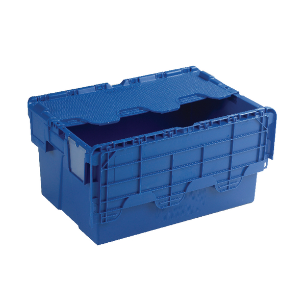 Blue Attached Lid Container 54L 375815